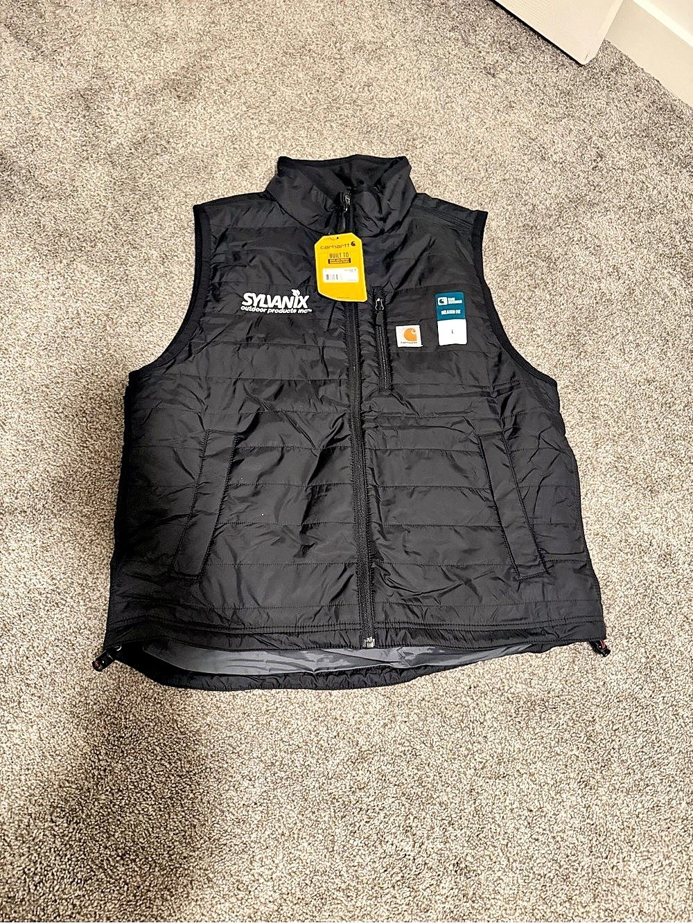 Carhartt Rain Defender Relaxed Fit Vest Black Size Large NWT